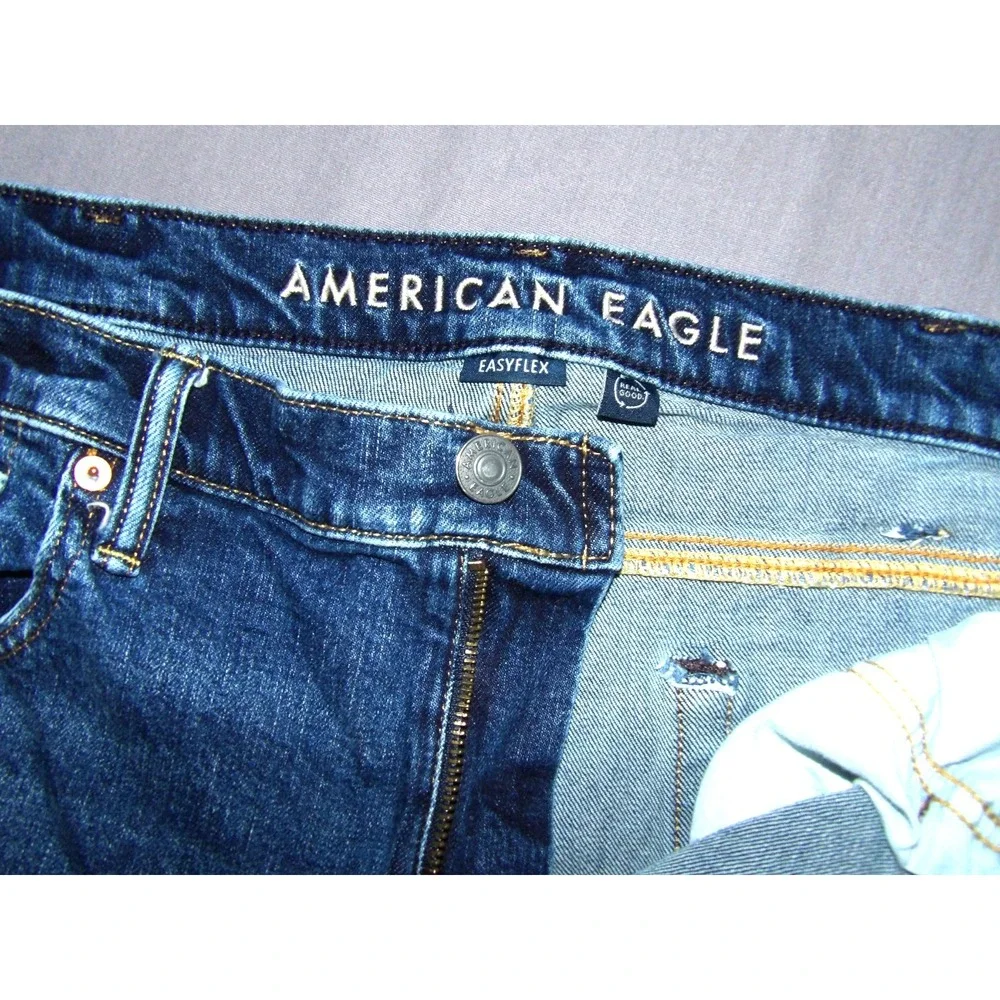 American Eagle Easy FLEX Stretch Original Boot Cut Denim‎ Jeans Men's 38 X 32